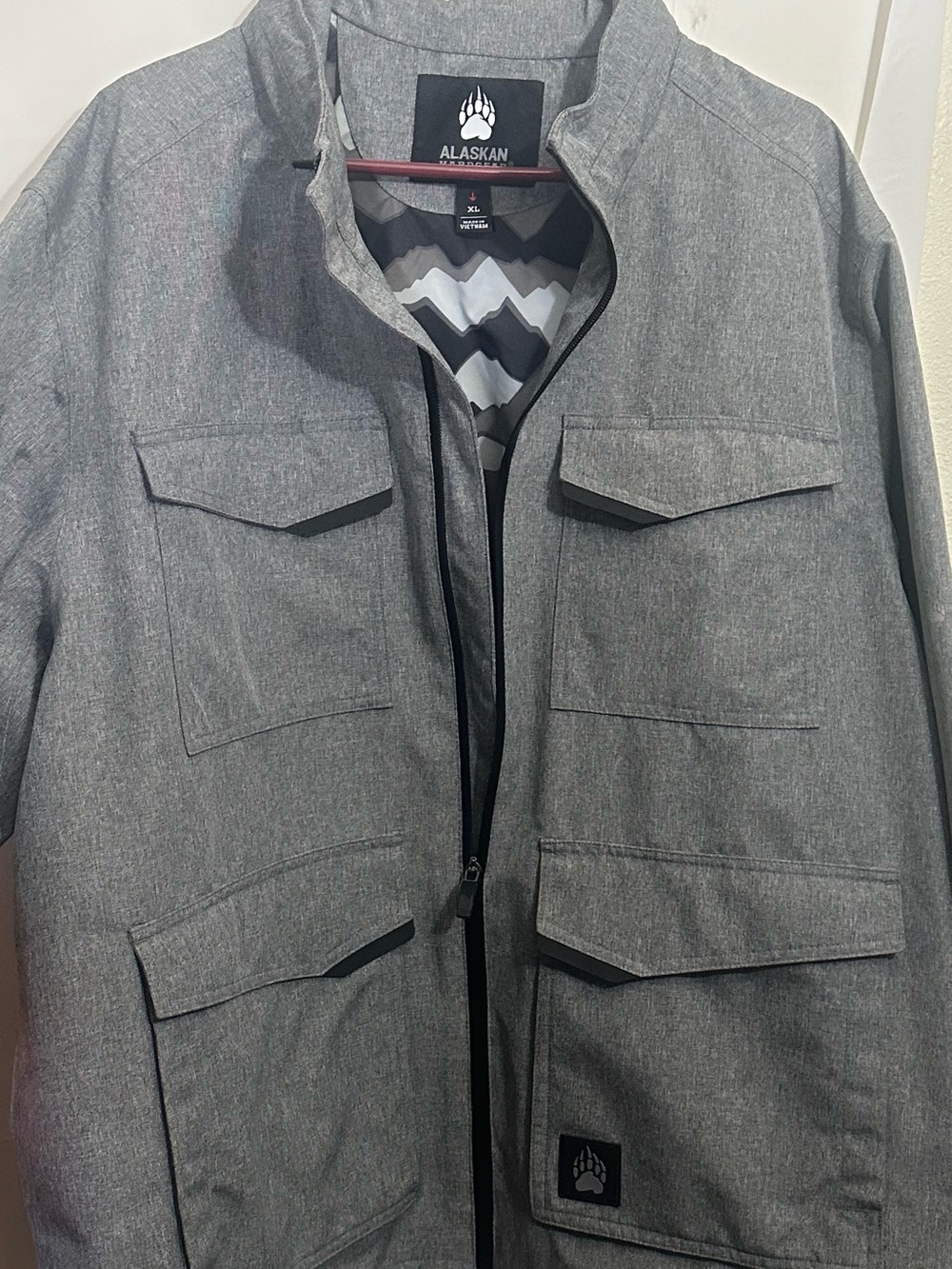 Men's Gray Field Jacket - Utility Style